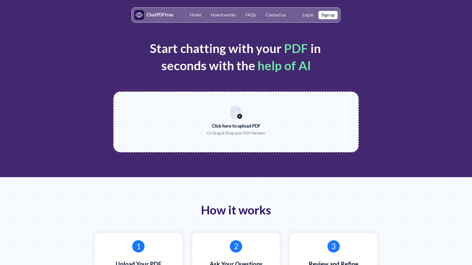 Chatpdffree.com - Features