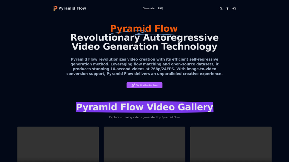 Pyramid Flow - Revolutionary Autoregressive Video Generation Technology - Verkehrsdaten