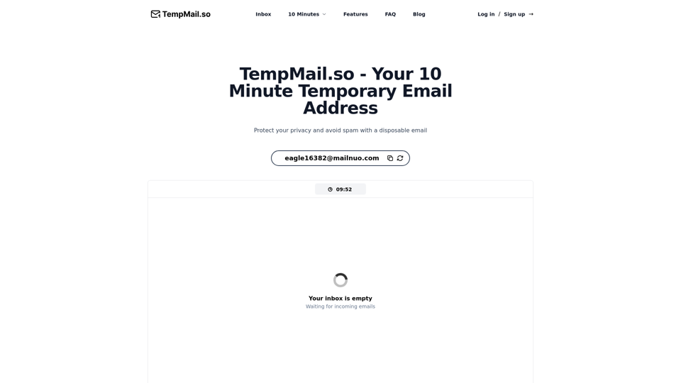 TempMail.so - Traffic Data