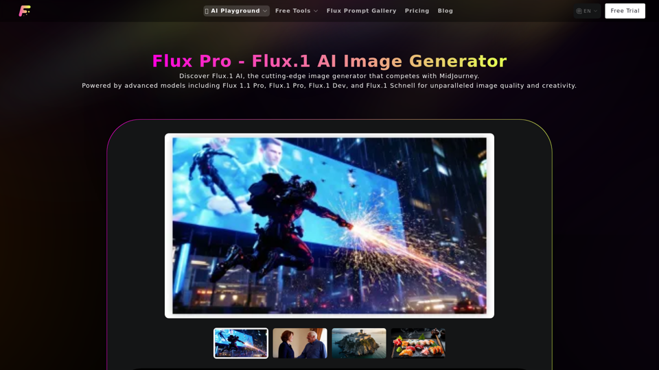 Flux Pro Online - Features