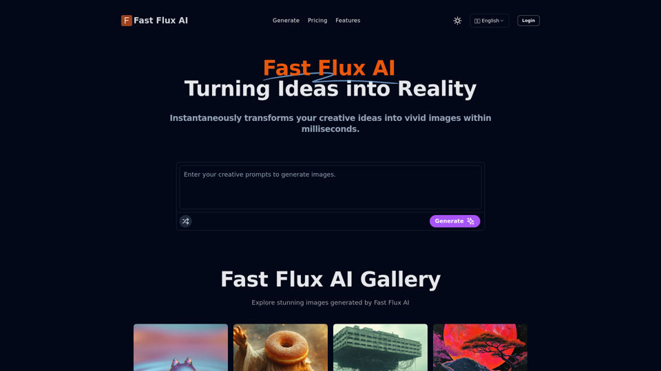 Fast Flux AI - Features