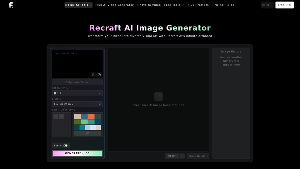 Recraft AI Image Generator - Giới Thiệu