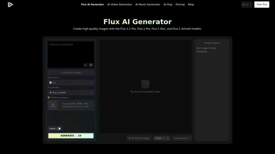 Flux AI Image Generator