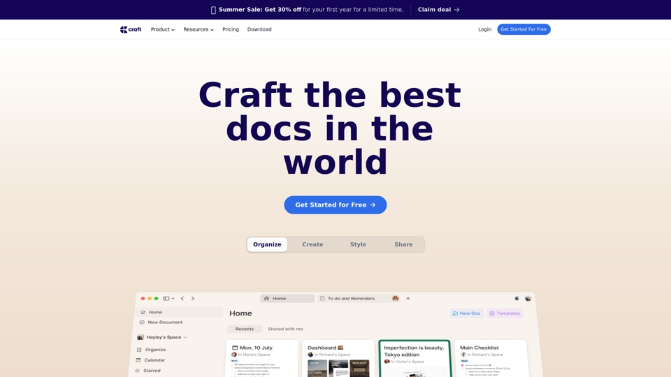 Craft – The Future of Documents