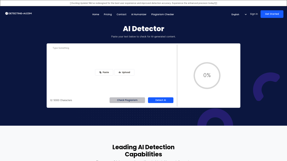 AI Content Detector - Reliable and detailed results