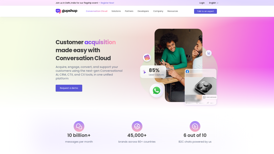 Gupshup - Conversational tools for customer engagement - Gupshup