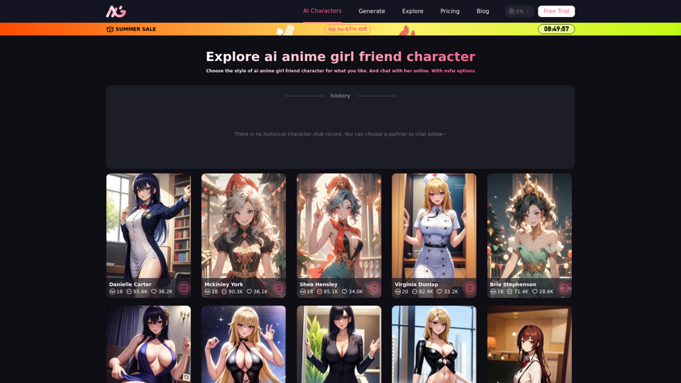 Chat With Your AI Anime Girlfriend | Anime Girl Studio