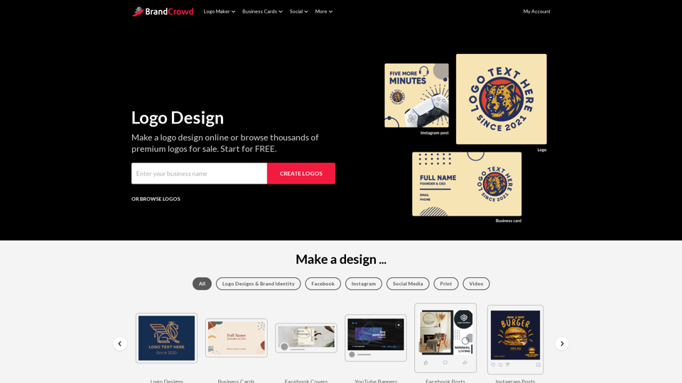 BrandCrowd - Logo Maker, Business Cards, Free Logos | Design Online