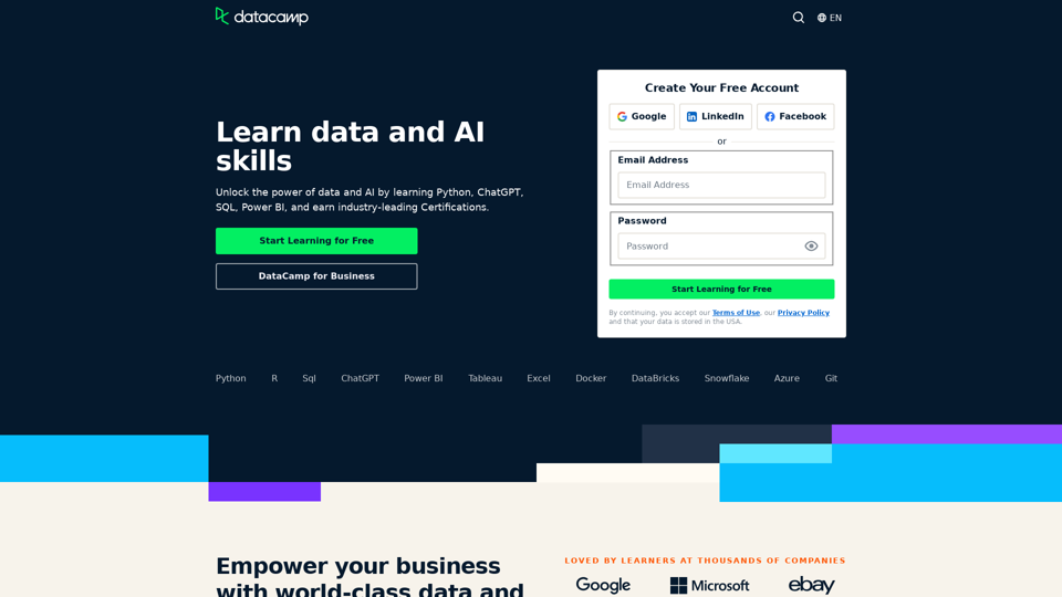 Learn Data Science and AI Online | DataCamp