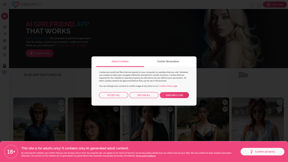 DreamGF AI - The Ultimate AI Girlfriend Generator