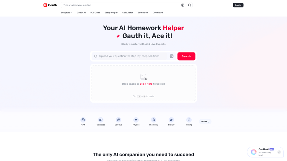 Gauth Best AI Homework Helper For All School Subjects Tap4 ai