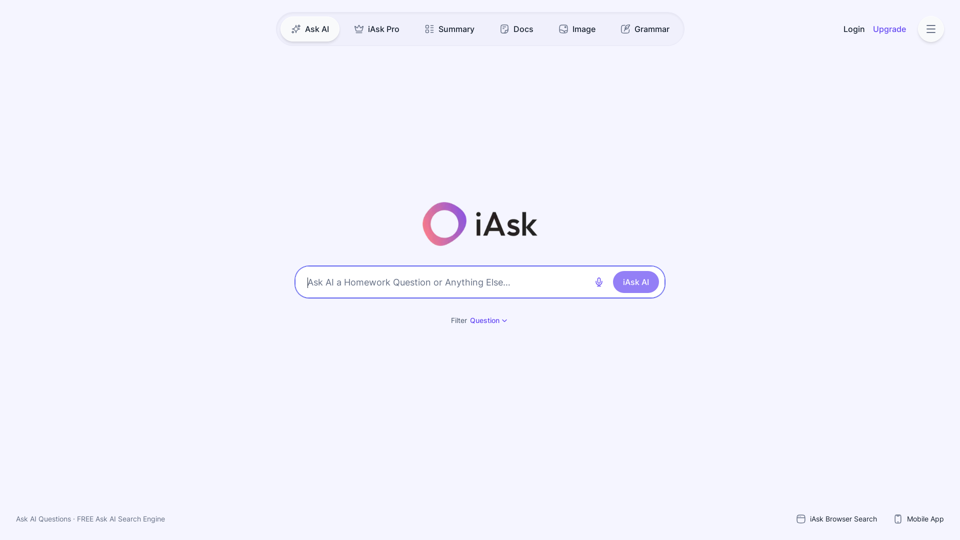 iAsk AI Questions: Free AI Search Engine by iAsk.AI