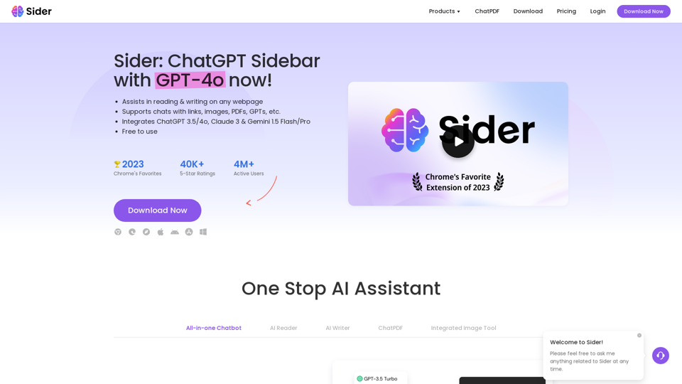 Sider AI - Features