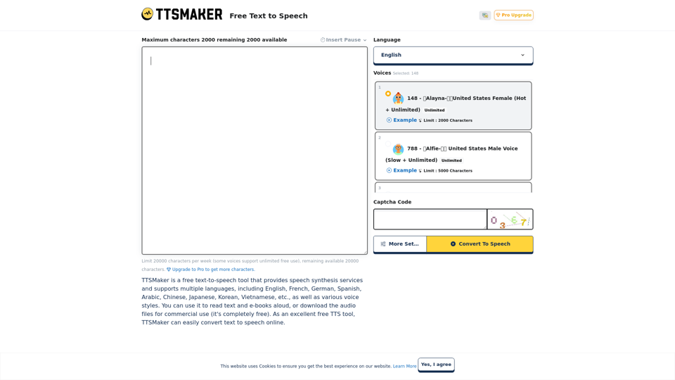 Free Text to Speech Online - TTSMaker