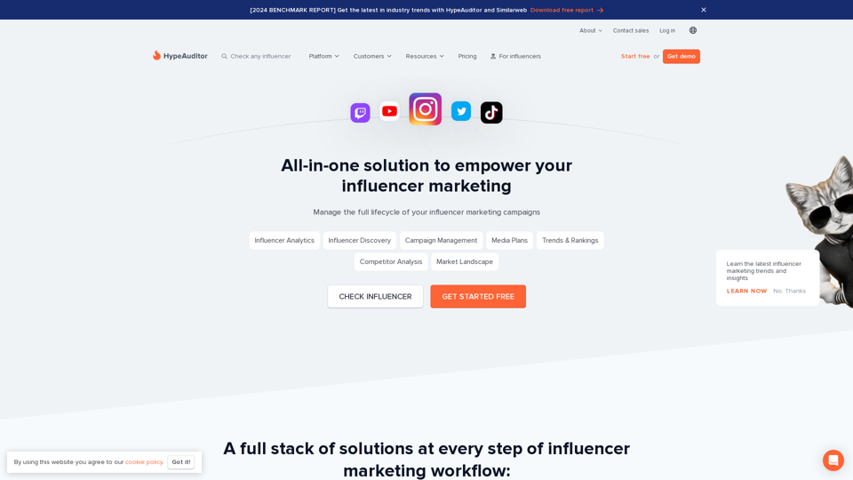 100% AI-Powered Influencer Marketing Platform | HypeAuditor