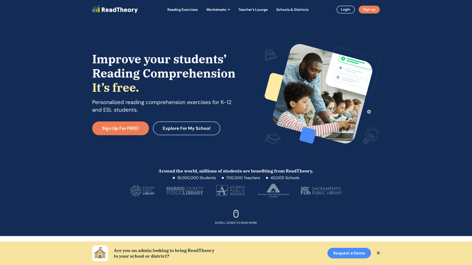 ReadTheory | Free Reading Comprehension Practice for Students and Teachers