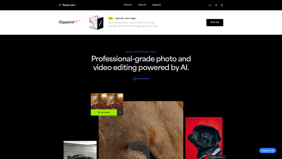 Topaz Labs | Professional-grade photo and video editing powered by AI.