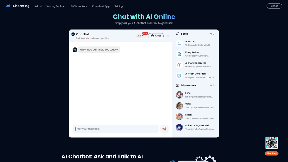 Free AI Chat Website - Talk to AI Chatbot and Ask AI Anything Online