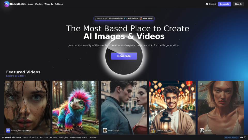 BasedLabs.ai | Based AI Image & Video Creator