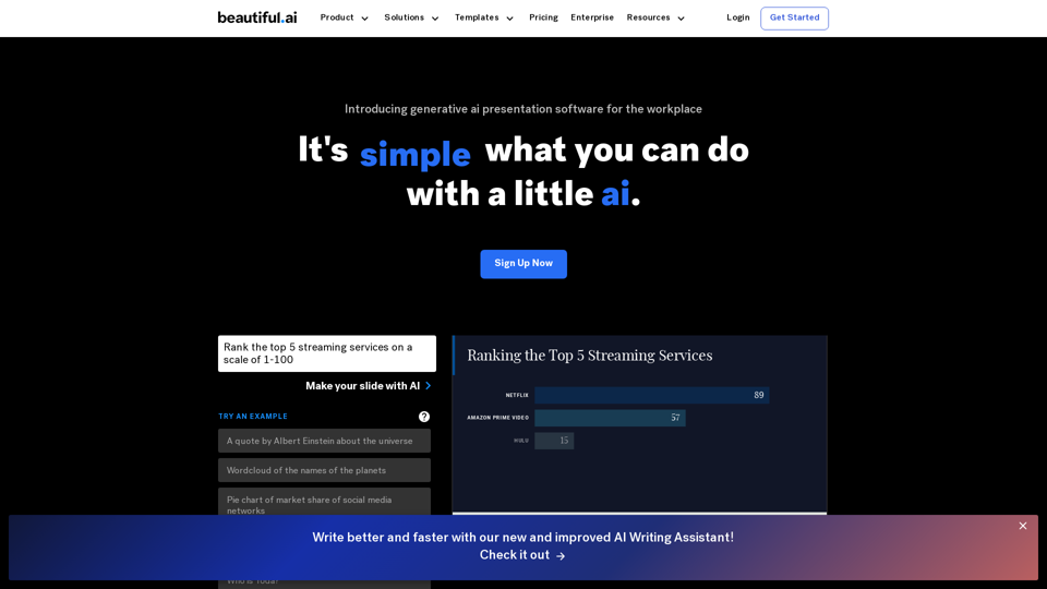 Beautiful.ai - Stunning AI Presentation Maker for Modern Presentation Templates