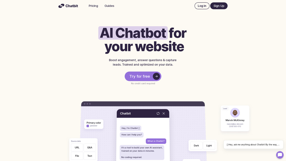 Chatbit - AI Chatbots for Your Website