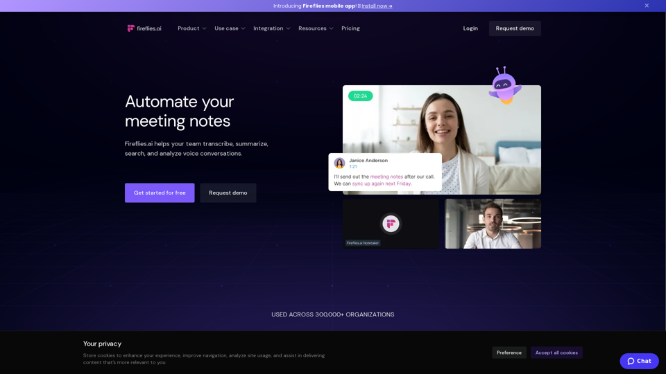 Fireflies AI - AI Notetaker for Transcribing, Summarizing, and Analyzing Meetings with Conversation Intelligence