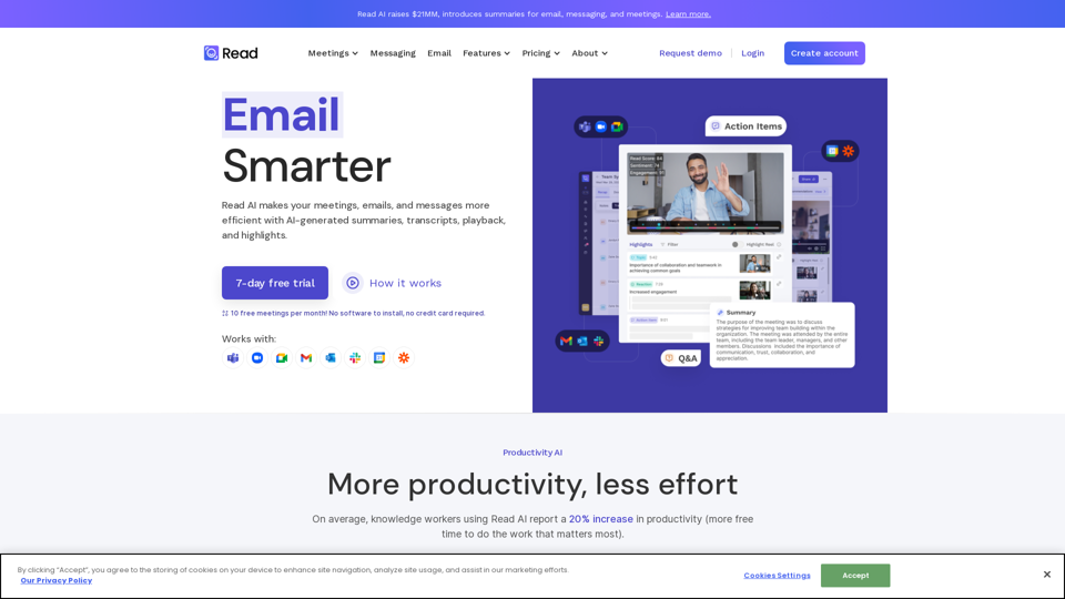Automated Meeting Reports, Transcripts, Notes, Video, Coaching, Scheduling | Read