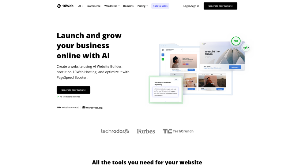 Boost Your Business with 10Web | AI Website Builder & Hosting Platform