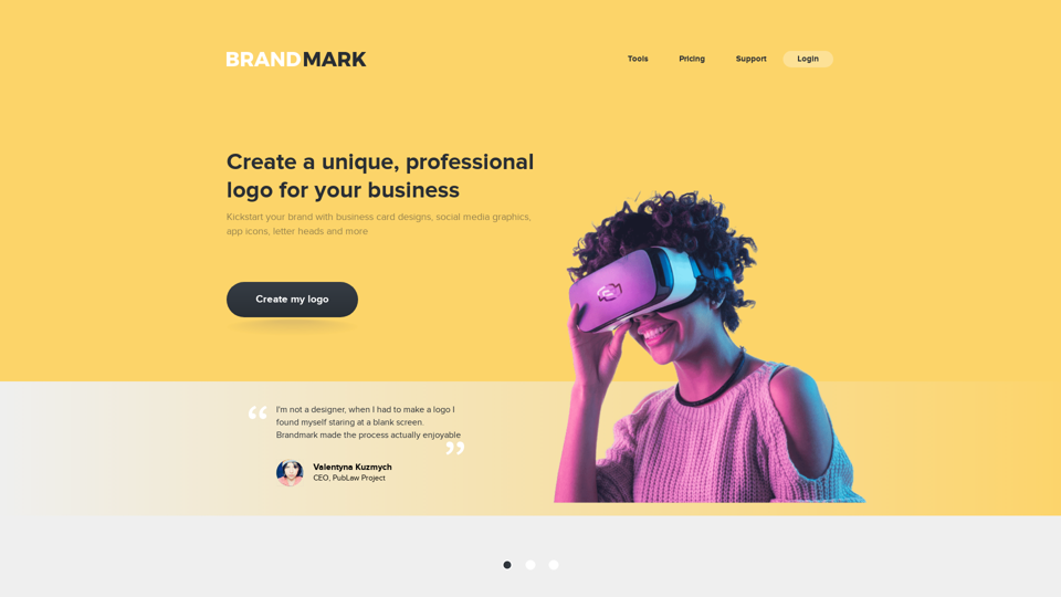 Brandmark Logo Maker - the most advanced AI logo design tool