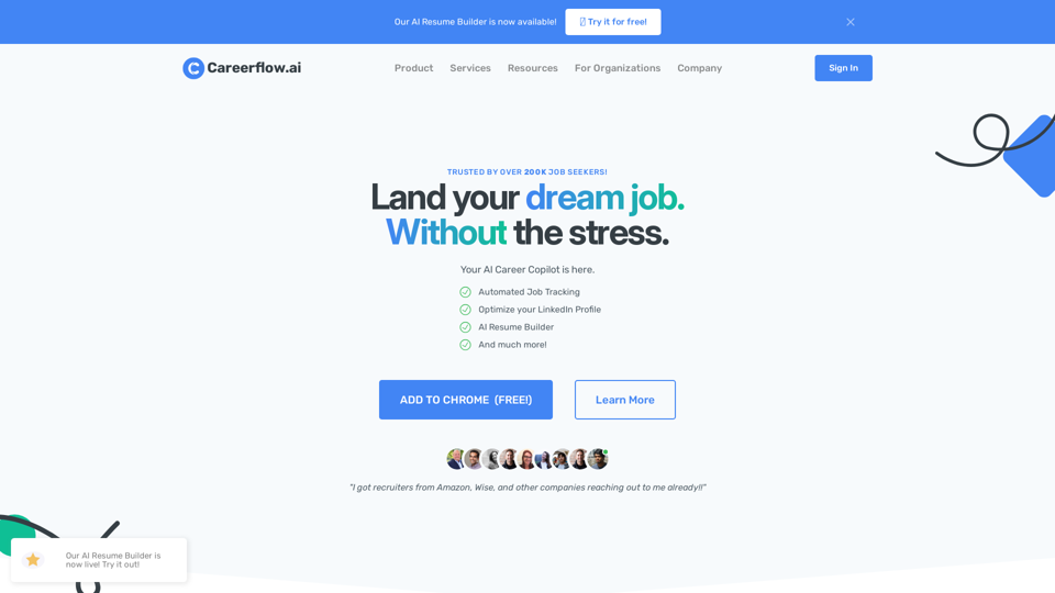 Careerflow - Your Career Copilot | FREE AI Job Search Tools