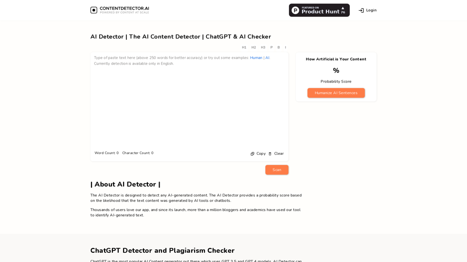 AI Content Detector: AI Checker for ChatGPT, Claude, Gemini