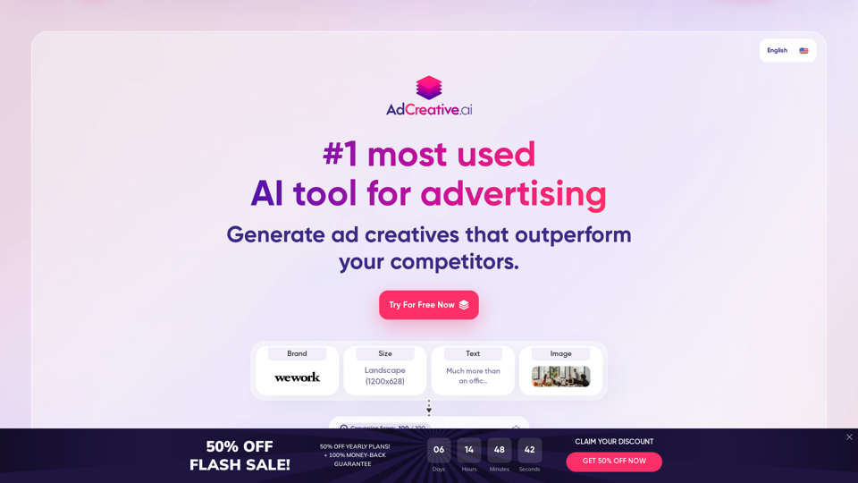 AdCreative AI - Unlock Your Free Trial for AI-Powered Ad Creation and Marketing Automation Tools