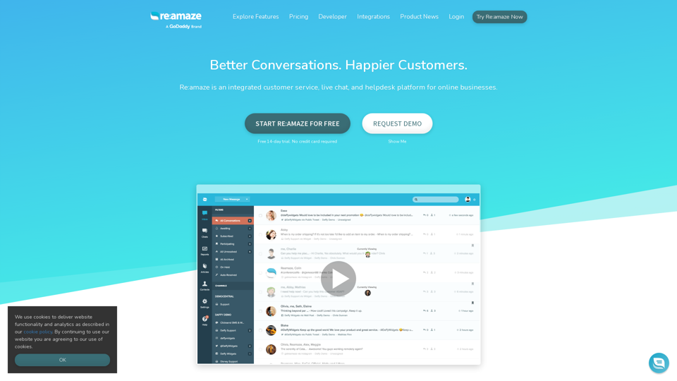 Re:amaze - Customer service, live chat, and helpdesk solutions for online businesses.