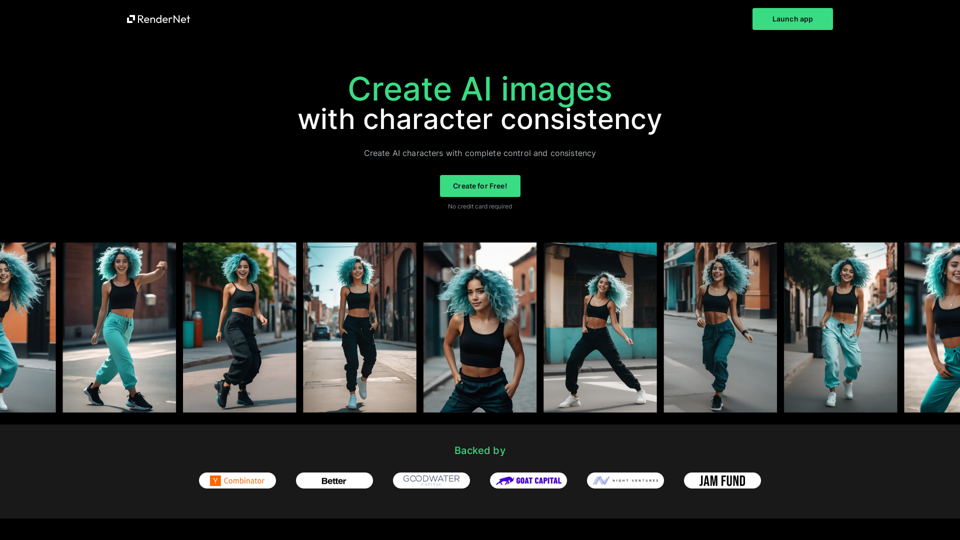 RenderNet - Create AI images with Unmatched Control
