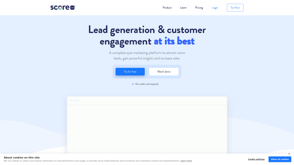 ScoreApp: Advanced Quiz Funnel Marketing | Quiz Software