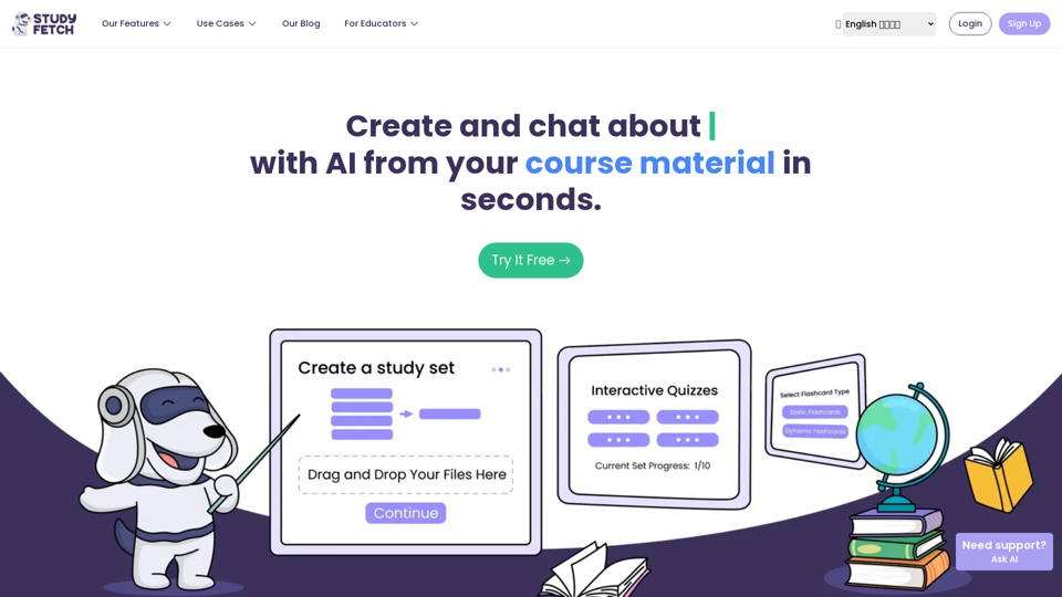 Study Fetch | The Top AI Learning Platform