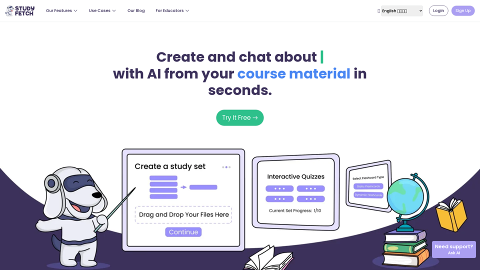 Étudiez Fetch | La plateforme d'apprentissage AI de premier plan