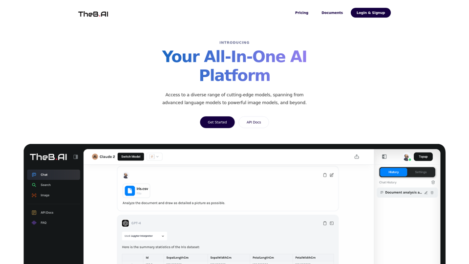 TheB.AI - Your All-In-One AI Chatbots Platform