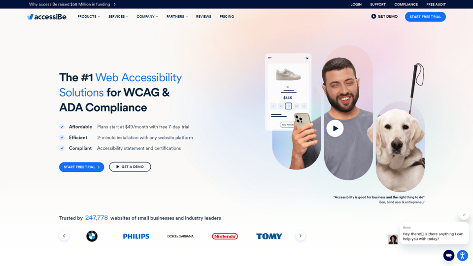 Web Accessibility Solution for ADA Compliance & WCAG - accessiBe
