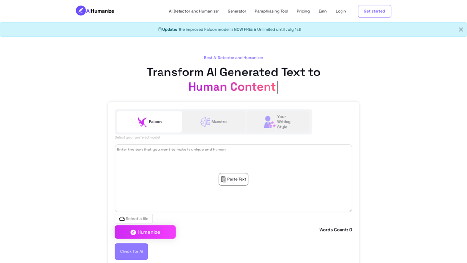 AI Humanize: Transform AI Texts into Natural, Human-Like Content