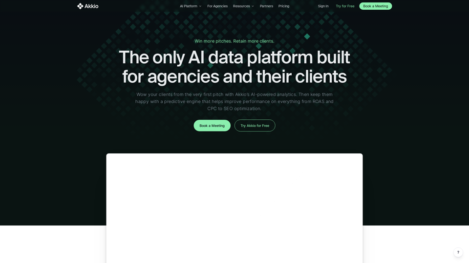 Akkio: AI Data Platform for Agencies