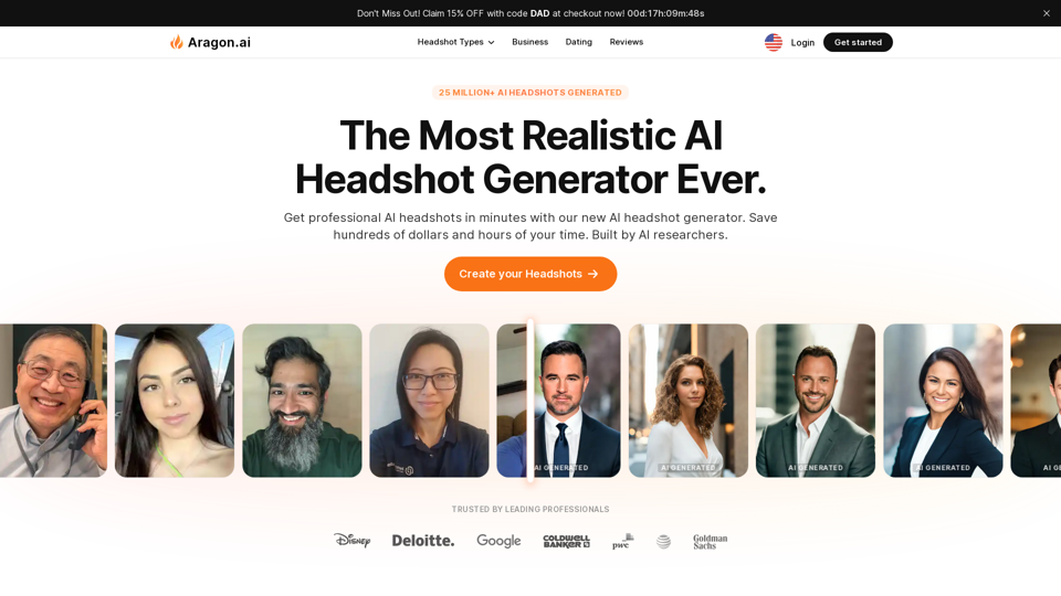The Most Realistic AI Headshot Generator Ever.