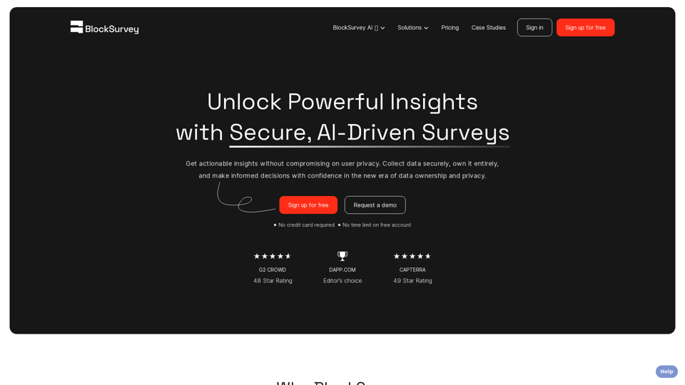 Unlock Powerful Insights with Secure, AI-Driven Surveys | BlockSurvey