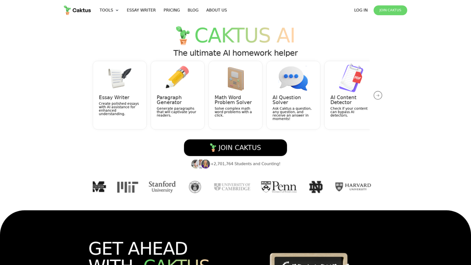 Caktus AI | Homework Helper