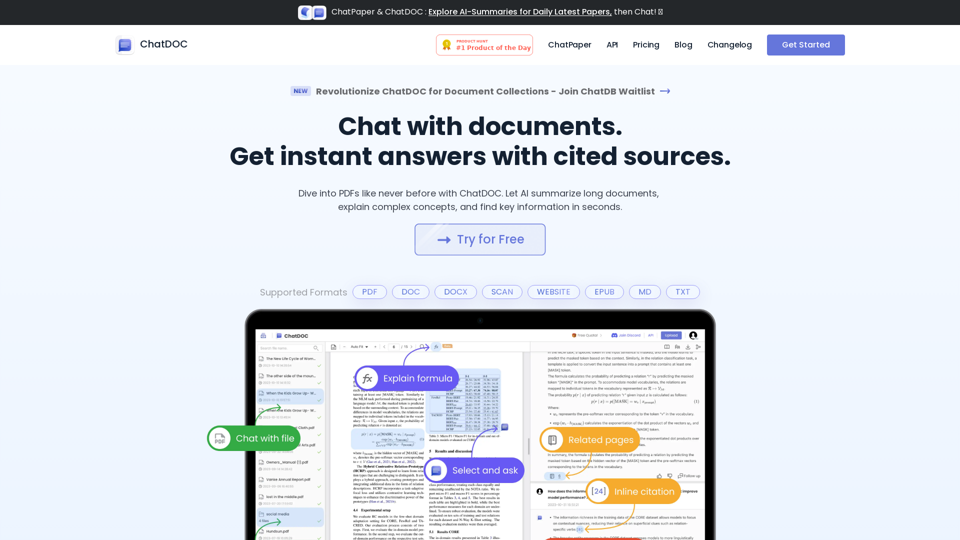 ChatDOC - AI Chat with PDF Documents