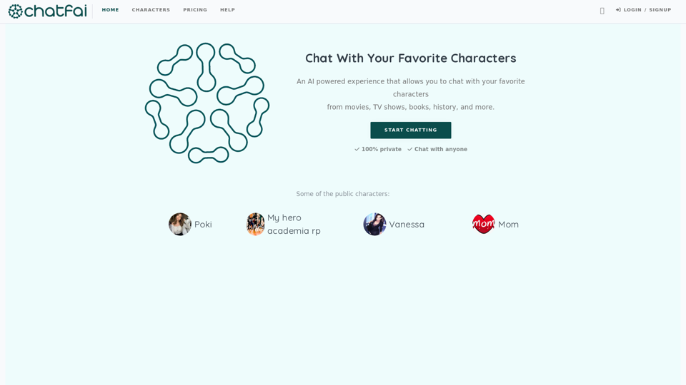 Chat With Your Favorite Characters | ChatFAI