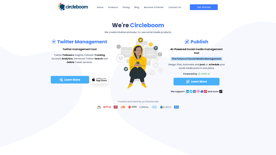 Circleboom enables users, brands, and SMBs to grow and strengthen their Social accounts.