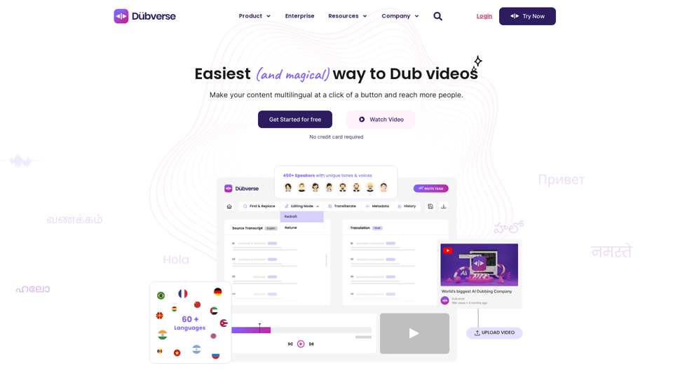Online Video Dubbing with Dubverse.ai