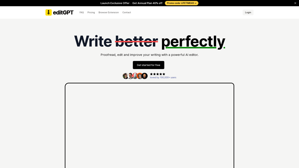 Proofread, edit and track changes to your content in chatGPT. | editGPT