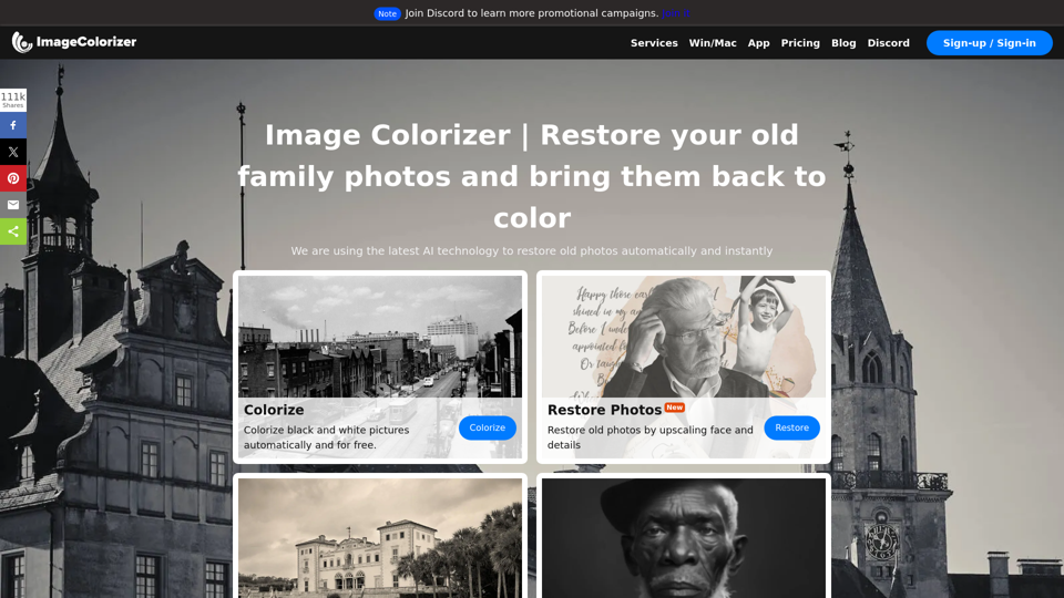 ImageColorizer | Colorize and Restore Old Photos Batch Free
